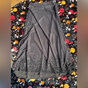 Y2K Le Château Embroidered Tie Front Skirt size large